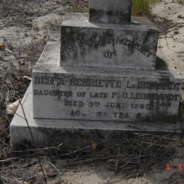 LEIBBRANDT Berta Henriette -1901