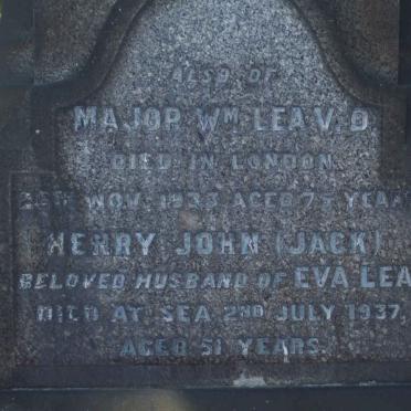 LEA William -1933 :: LEA Henry John -1937