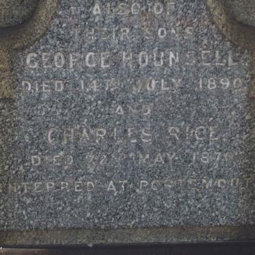 LEA George Hounsell -1890 :: LEA Charles Rice -1870