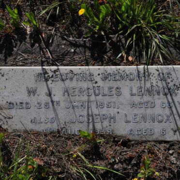 LENNOX W.J. Hercules -1951 :: LENNOX Joseph -1939