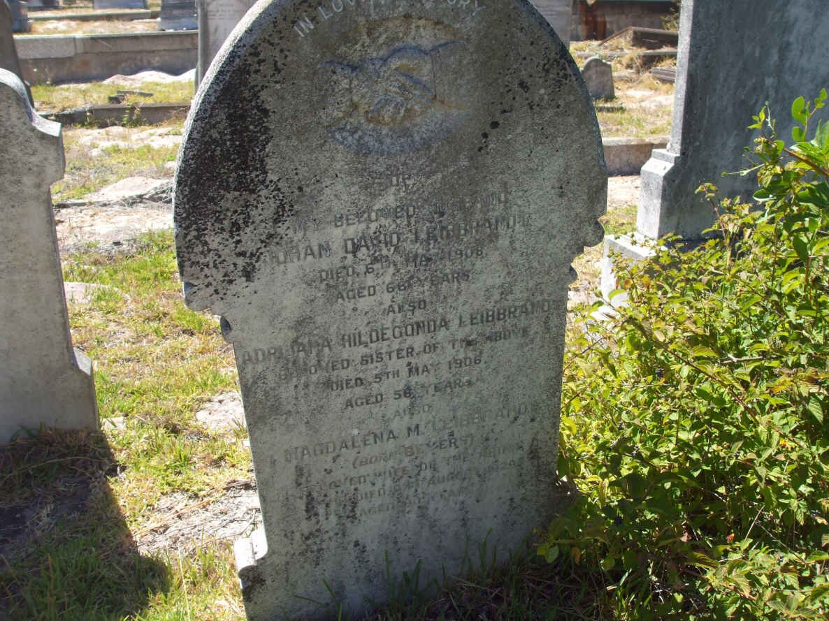 LEIBBRANDT Johan David -1908 &amp; Magdalena M. BEYERS -1929 :: LEIBBRANDT Adrijana Hildegonda -1906