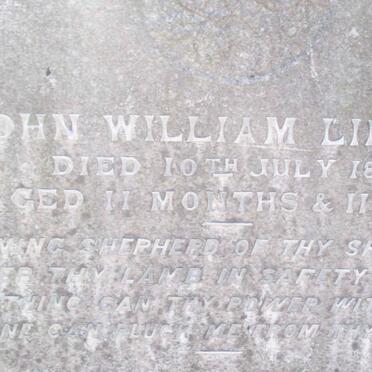 LINCOLN John William -1889