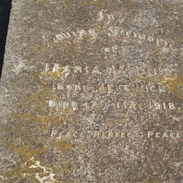 LIND Maria M. nee KEKEWICH  -1918