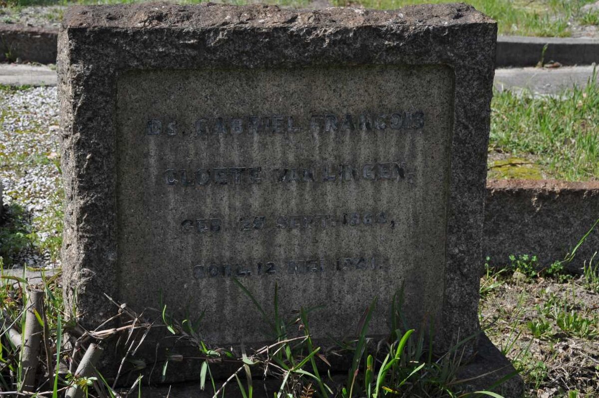 LINGEN Gabriel Francois Cloete, van 1864-1941