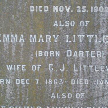 LITTLEWORT Emma Mary nee DARTER 1863-1943