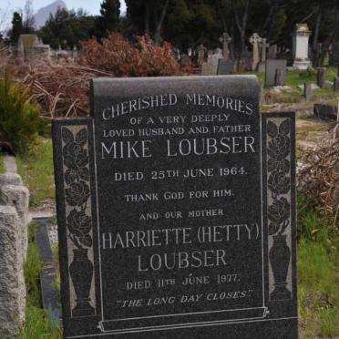 LOUBSER Mike -1964 &amp; Harriette -1977