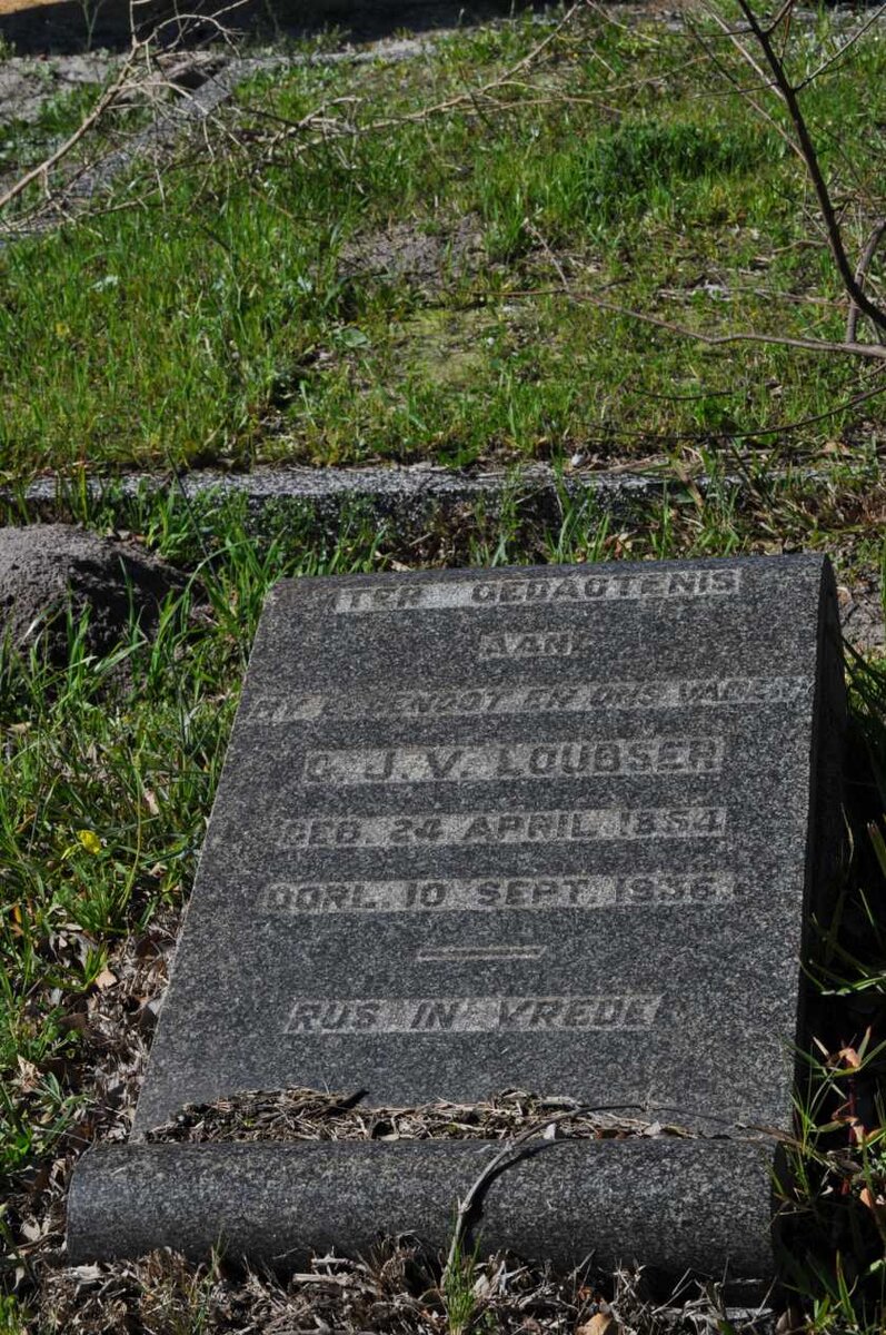 LOUBSER G.J.V. 1854-1936