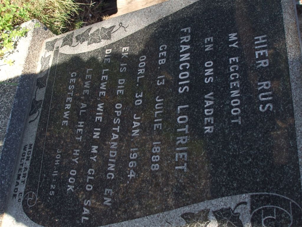 LOTRIET Francois 1888-1964