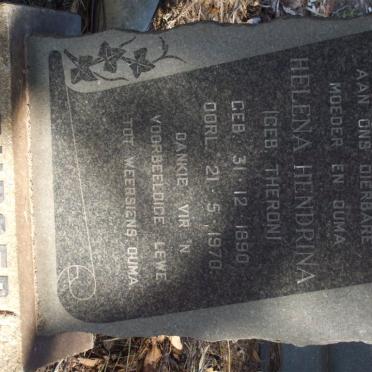 LOUBSER Helena Hendrina nee THERON 1890-1970