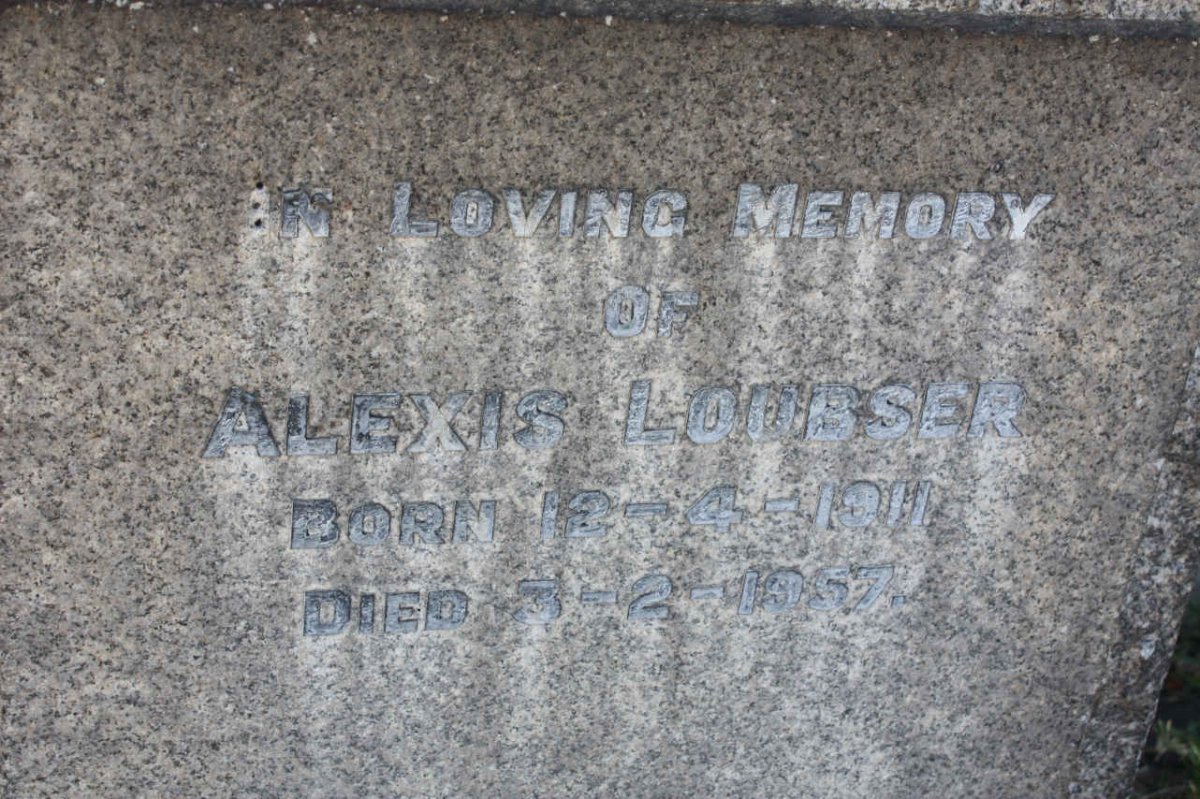 LOUBSER Alexis 1911-1957