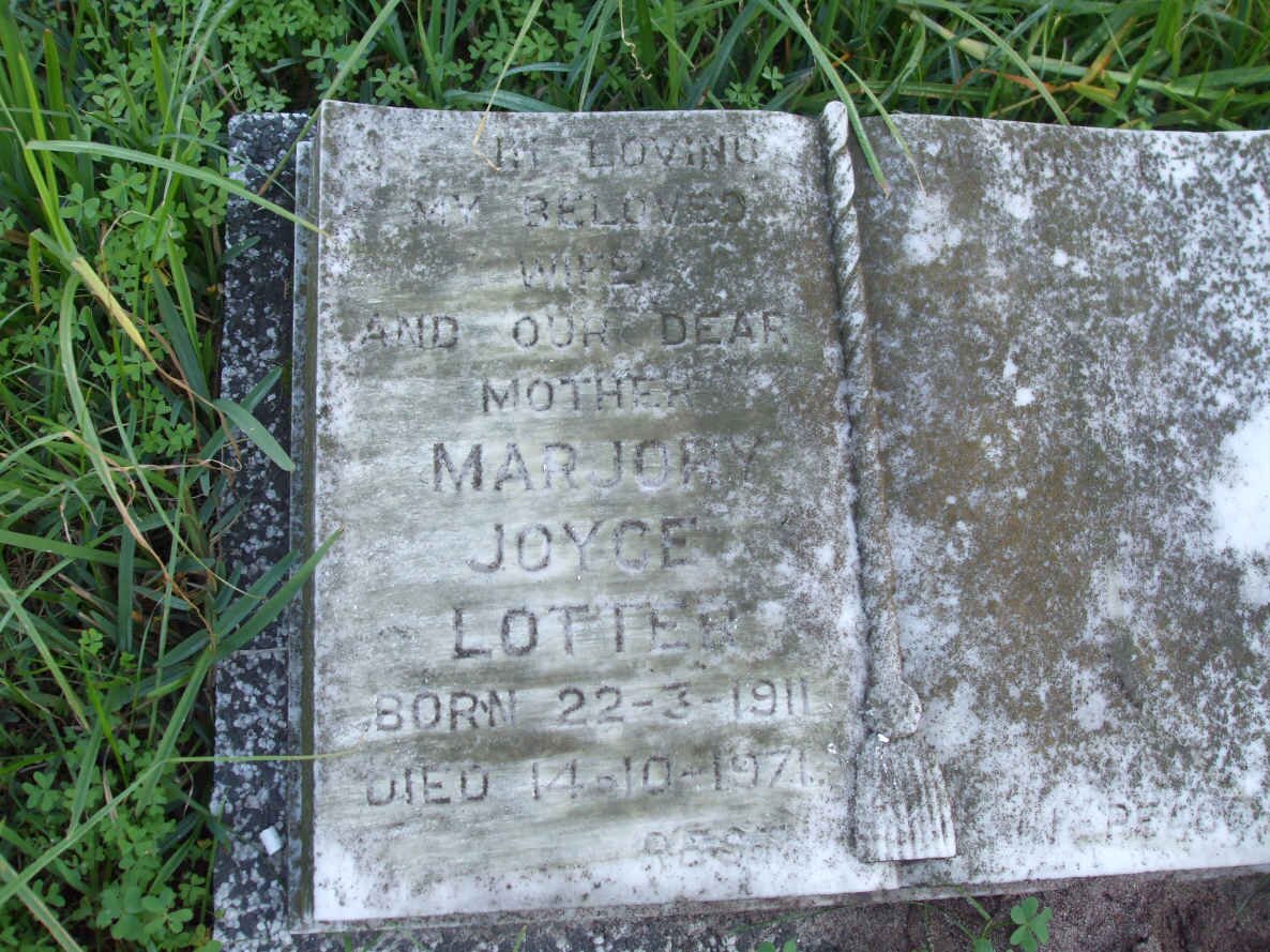 LOTTER Marjory Joyce 1911-1971