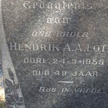 LOTZ Hendrik A.A. -1955