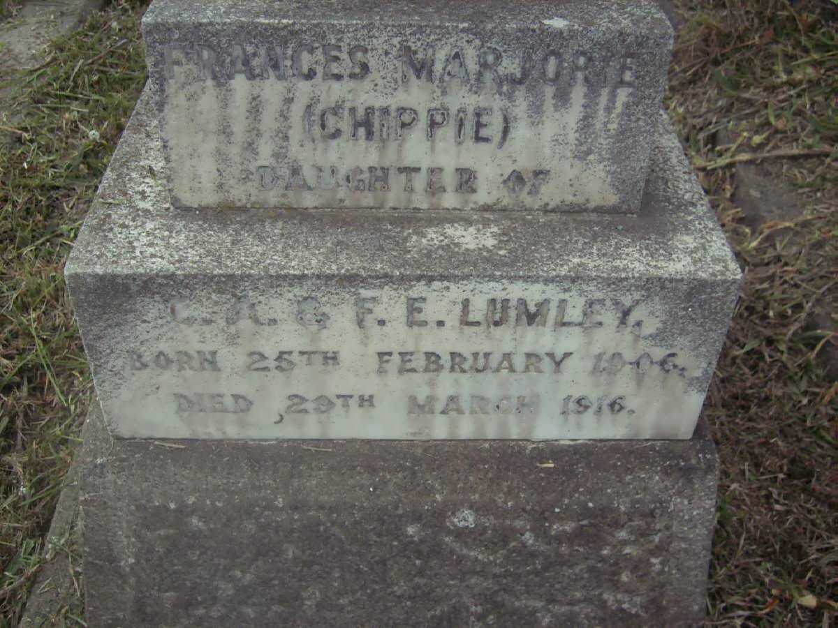 LUMLEY Frances Marjorie 1906-1916