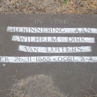 LUTTERS Wilhelm Dirk, van 1885-1963