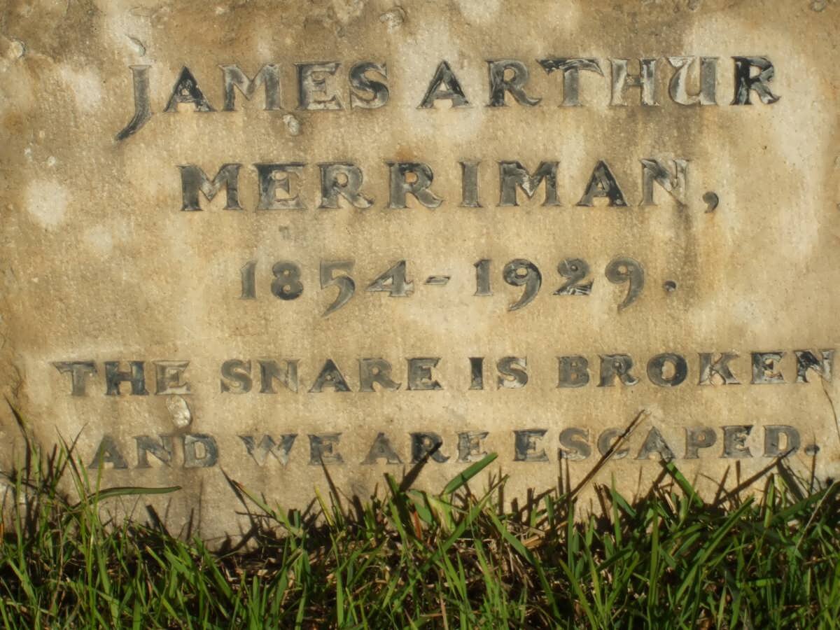 MERRIMAN James Arthur 1854-1929