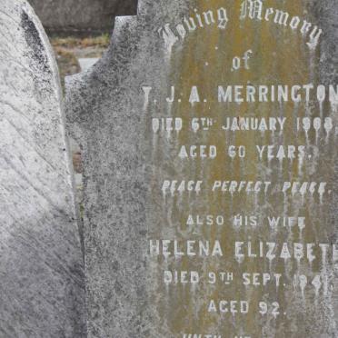 MERRINGTON T.J.A. -1908 &amp; Helena Elizabeth -1941