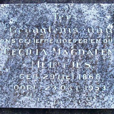 MEINTJIES Cecilia Magdalena 1868-1953