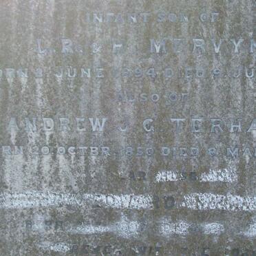 MERVYN Louis John 1894-1895 :: TERHART Andrew J.G. 1850-1895