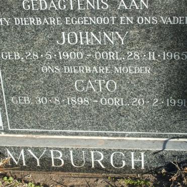 MYBURGH Johnny 1900-1965 &amp; Cato 1898-1991