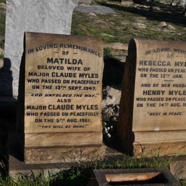 MYLES Claude -1961 &amp; Matilda -1947 :: MYLES Henry -1966 &amp; Rebecca -1961