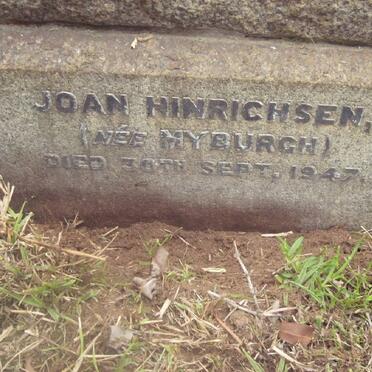 HINRICHSEN Joan nee MYBURGH -1947