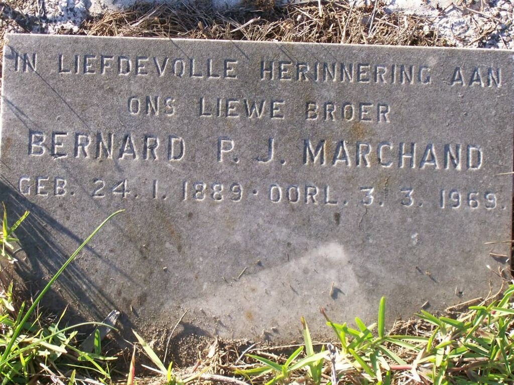 MARCHAND Bernard P.J. 1889-1969