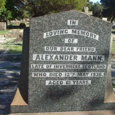 MANN Alexander -1936