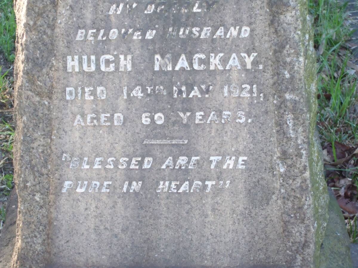 MACKAY Hugh -1921