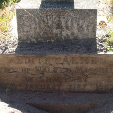 MARSHALL Edith Alice -1903