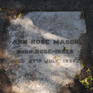 MASON Ann Rose nee ROSE-INNES -1936