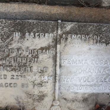 MACDONALD Andrew -1951 &amp; Femma Elsabe Johanna VOLSTEEDT -1962