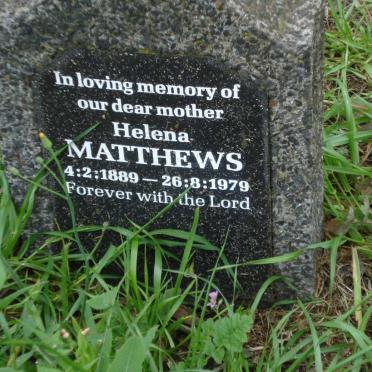 MATTHEWS Helena 1889-1979