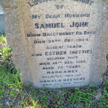 MARTIN Samuel John -1934 &amp; Esther -1965 :: BEEVERS Margaret -1947