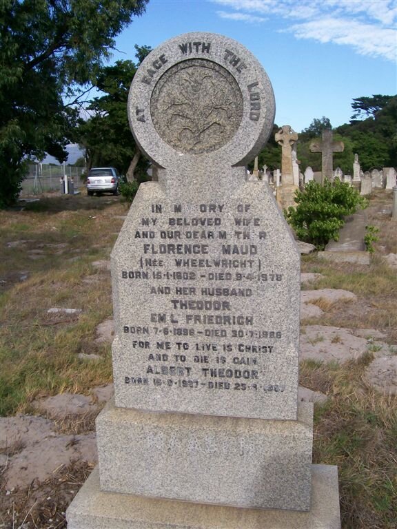 MAASCH Theodor Emil Friedrich 1896-1986 &amp; Florence Maud WHEELWRIGHT 1902-1978