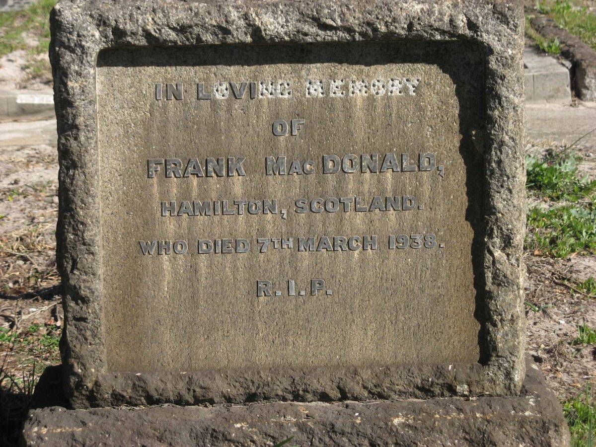 MACDONALD Frank -1938