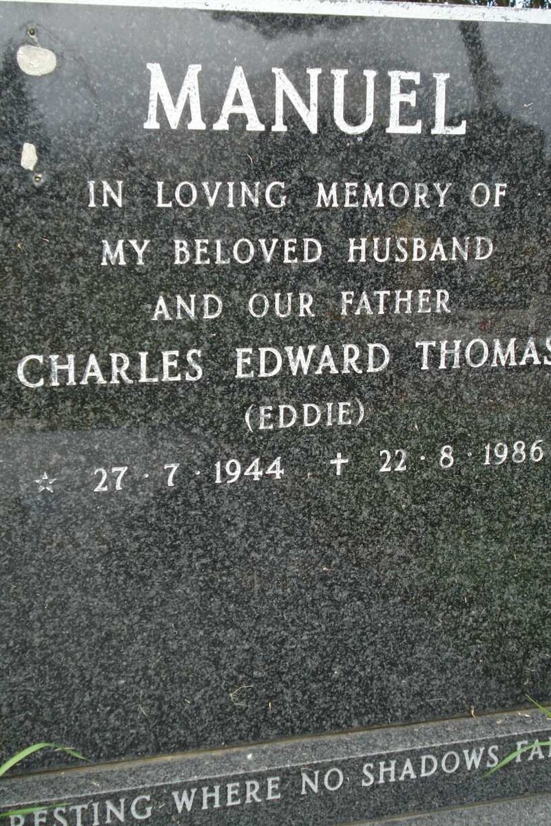 MANUEL Charles Edward Thomas 1944-1986