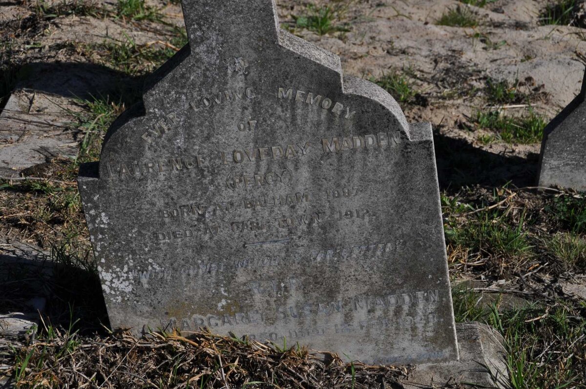 MADDEN Margaret Susan 1850-1928 :: MADDEN Laurence Loveday 1887-1912