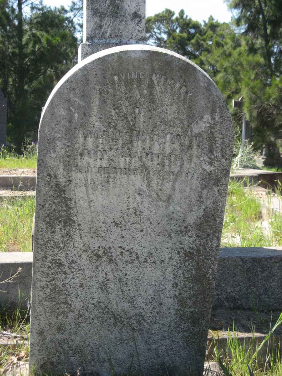 MACOWAN Amelia 1800-1898