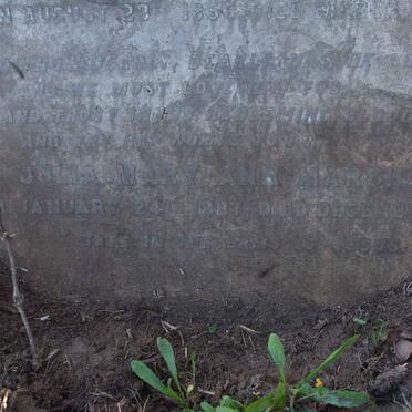 MARSHALL Angeline Ann Hester 1856-1896 :: MARSHALL Julia Mary Ann 1881-1898 :: MARSHALL ? 1890-1892 