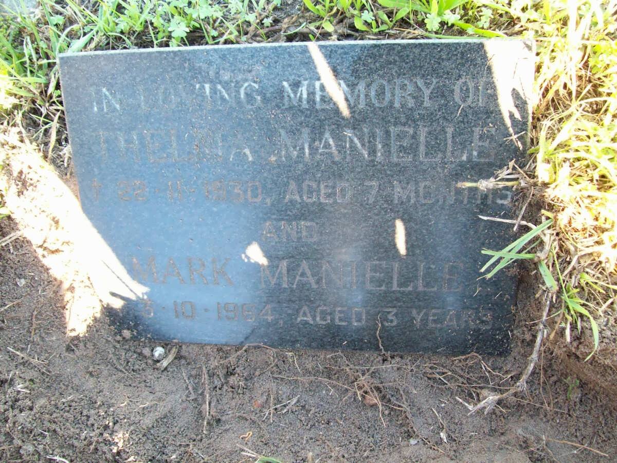 MANIELLE Thelma -1930 :: MANIELLE Mark -1964