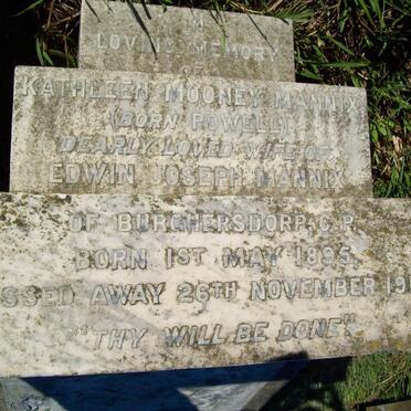 MANNIX Kathleen Mooney nee POWELL 1895-1916