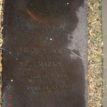 MARAIS Jacobus Johannes 1906-1970