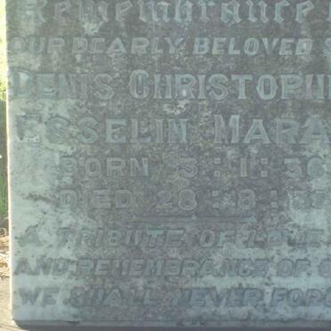 MARAIS Denis Christopher Esselin 1936-1937