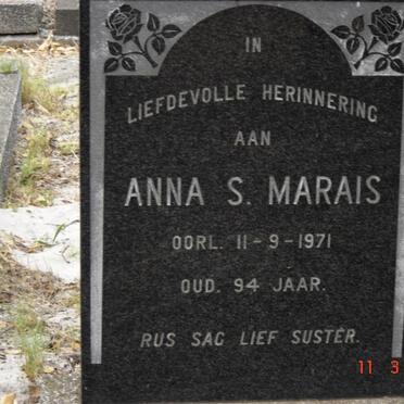 MARAIS Anna S. -1971