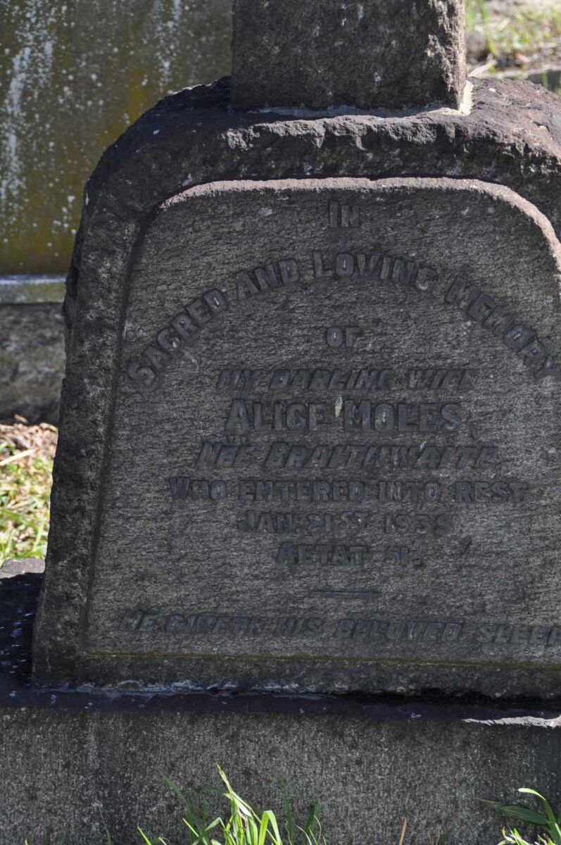 MOLES Alice nee BRAITHWAITE -1935