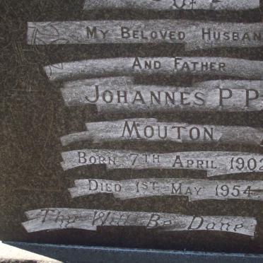 MOUTON Johannes P.P. 1902-1954