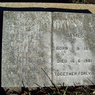 MOORE James 1897-1981 &amp; Elizabeth 1900-1970