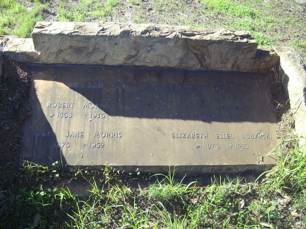 MORRIS Robert 1868-1936 &amp; Clara Jane 1875-1952 ::  ??  :: LUBINSKI Elizabeth Ellen 1878-1969