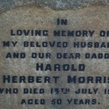 MORRIS Harold Herbert -1954