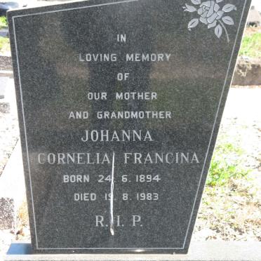 MOORE Johanna Cornelia Francina 1894-1983